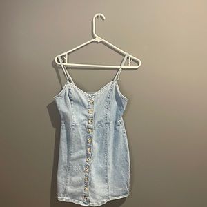 Denim button dress from Garage!